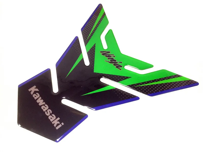 Мотоцикл углеродного волокна 3D трехмерный Танк защита стикер пихта для Kawasaki KLE650