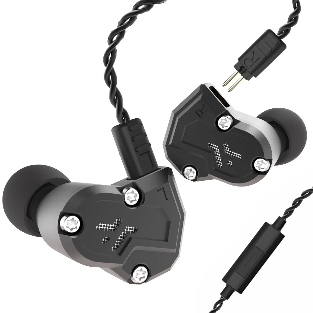 Revonext QT3S 2DD+2BA Hybrid Technology In Ear Earphone HIFI Balanced Headset for Runing Sport Earbud Upgrade Cable QT5 | Электроника