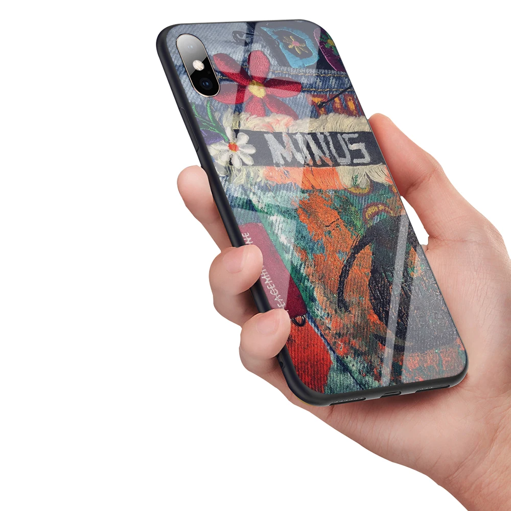 Мягкий чехол из закаленного стекла Lavaza G dragon peaceminusone для iPhone 6 6S 7 8 Plus 5 5S SE XR X XS 11 Pro MAX