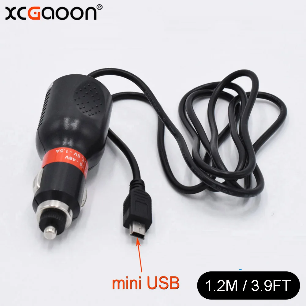 

XCGaoon 1.2meter mini USB 5V 1.5A Car Charger for GPS Navigator / Car DVR Camera input DC 12V 24V Car & Truck