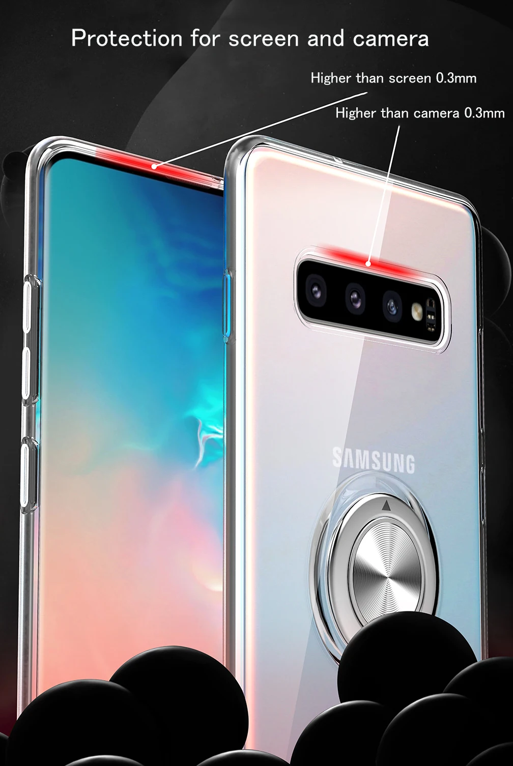 Прозрачный чехол для телефона на магните чехол Чехол для samsung Galaxy S10 5G S9 S8 плюс S10E Note 9 8 A9 M20 M30 чехол из мягкого ТПУ с адсорбции чехол