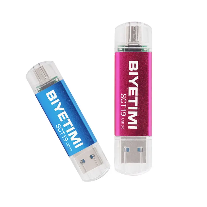 Флеш накопитель Biyetimi OTG высокоскоростной USB 32 ГБ 64 16 флешка с логотипом на заказ