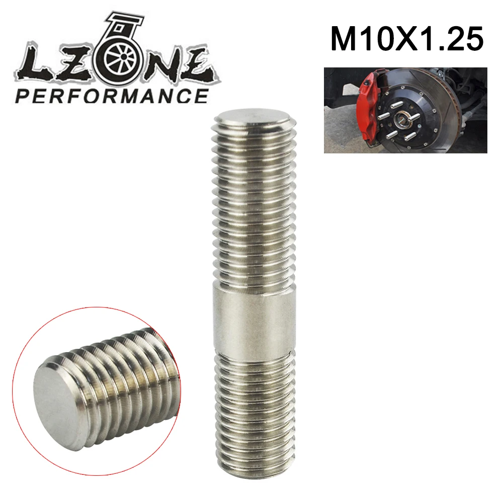 LZONE 10 мм M10x1.25 выхлопная шпилька 303 из нержавеющей стали с двойным концом