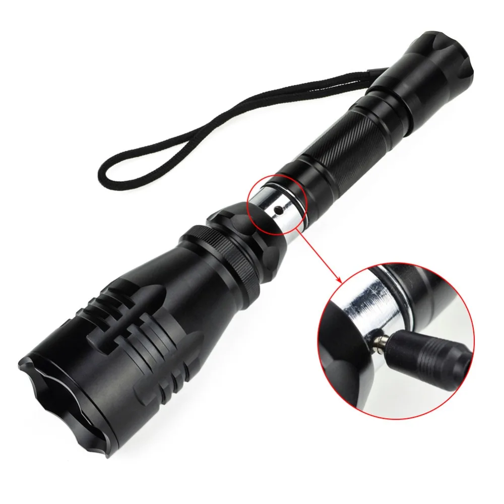 Тактический светодиодный фонарик Cree R5 с глубоким плавным отражателем 500 м