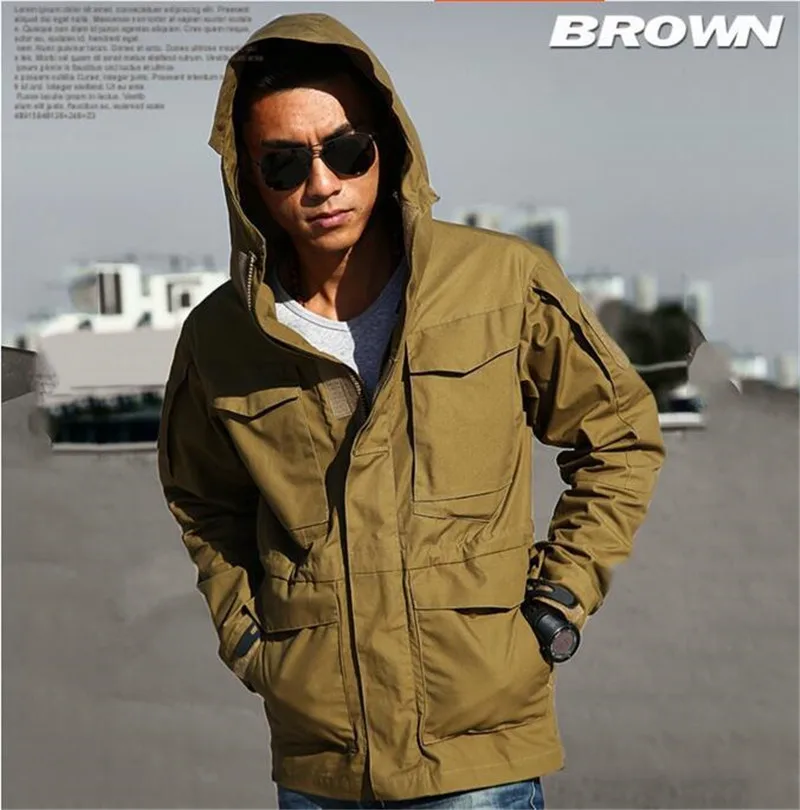 Тренчкот M65 мужской тактический ветровка Боевая форма длинный тренчкот