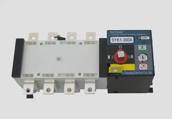 Автоматическая пусковая система 300A SYK1 4P Suyang ATS Work 440V Power 220V Dual power|switch automatic|switch