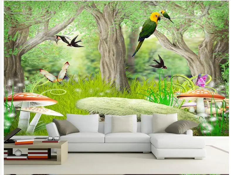 Пользовательские фото обои 3d настенные фрески лес природные пейзажи пейзаж