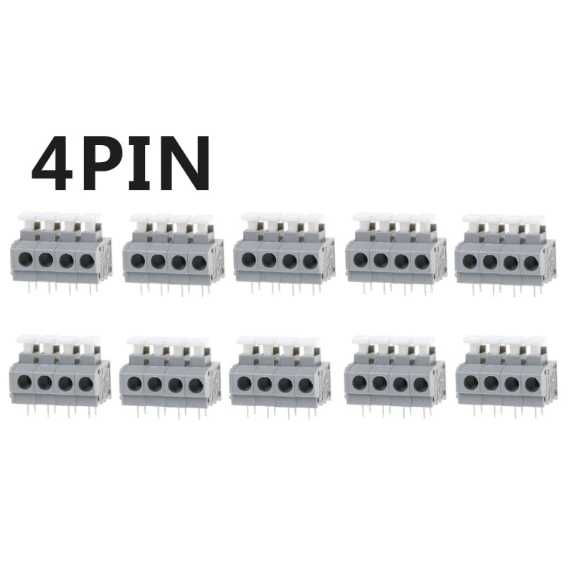 Фото 10 шт. KF235 5 0 мм Шаг платы PCB без винтов клеммные разъемы 2/3/4pin Терминалы 10 шт. KF235 5 0 мм Шаг платы PCB без винтов клеммные разъемы 2/3/4pin Терминалы