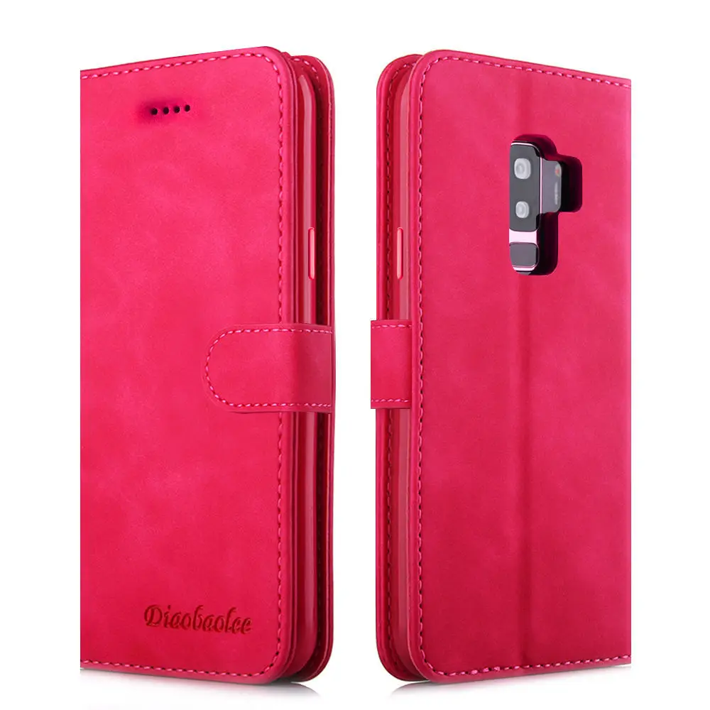 Luxury Retro PU Leather Case For Samsung galaxy S9 Flip Book Wallet Phone Cover For Samsung galaxy S9 Plus Case Samsung S9 Cover