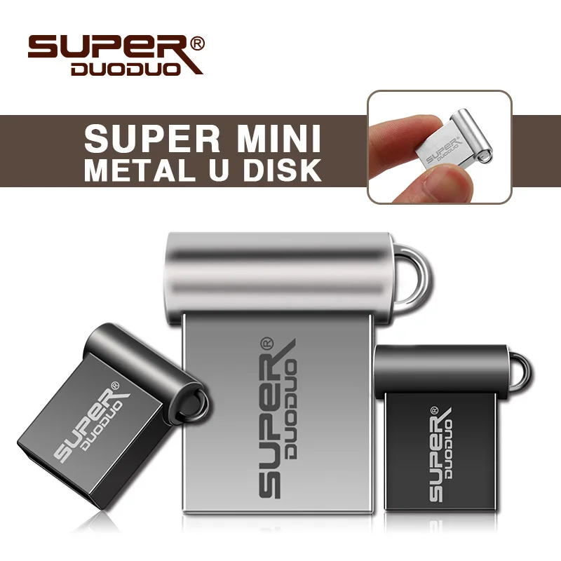 Новейший супер мини металлический USB флеш накопитель 4 ГБ 8 оперативной памяти 16