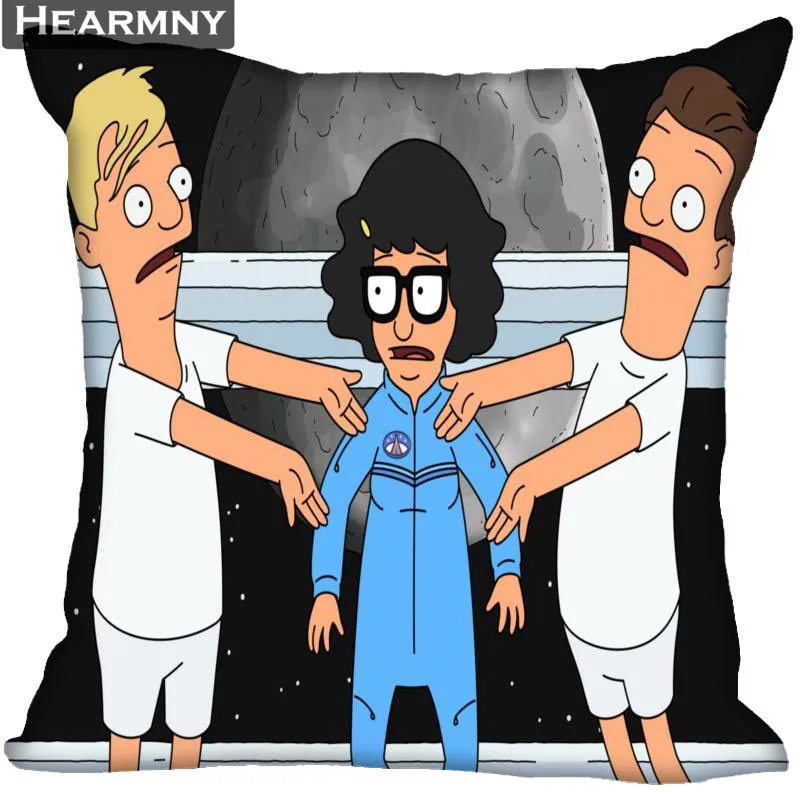 Новое поступление Bobs Burgers наволочка для спальни для дома или офиса, декоративные наволочки квадратная Подушка на молнии чехлы атласные мягкие не выцветают - Цвет: 4