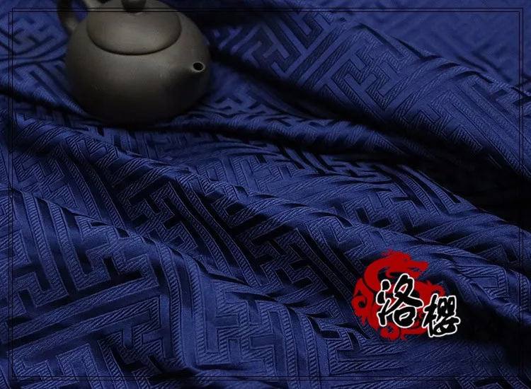 Ширина 75 см китайский стиль Hanfu Cheongsam костюм Hanfu тканый Дамасская парча ткань Great Wall под старину на полярда