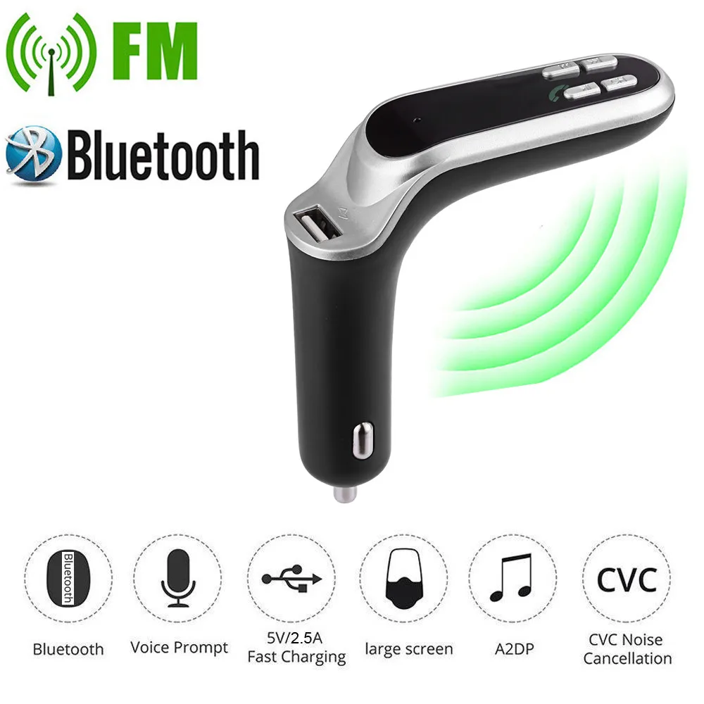 FM передатчик беспроводной Bluetooth AUX модулятор Автомобильный комплект MP3 плеер SD USB