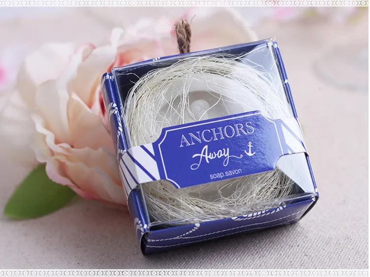 Оптовая продажа 50 шт. миниатюрное ароматизированное мыло с милым якорем