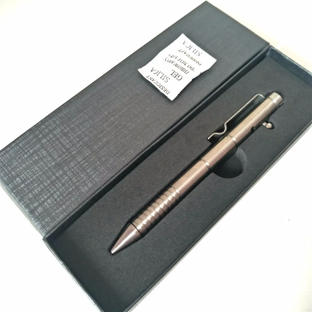 Титановая тактическая ручка для самообороны из вольфрамовой стали с отверстием
