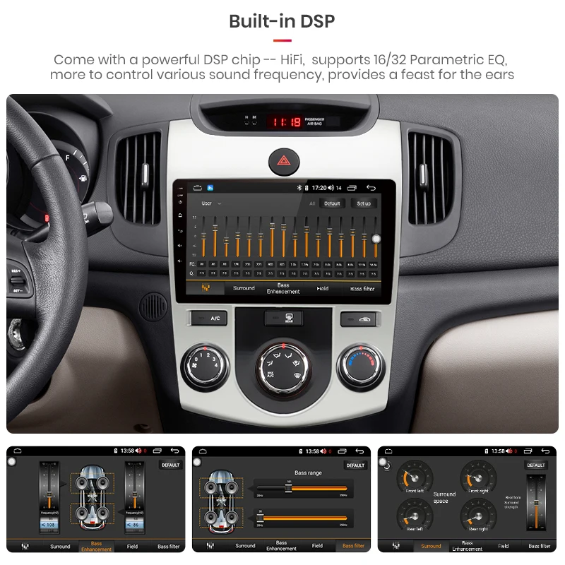 AWESAFE Android 8 1 9 'ɴG + 64G CarPlay DSP автомобильный Радио Мультимедиа Стерео Аудио плеер