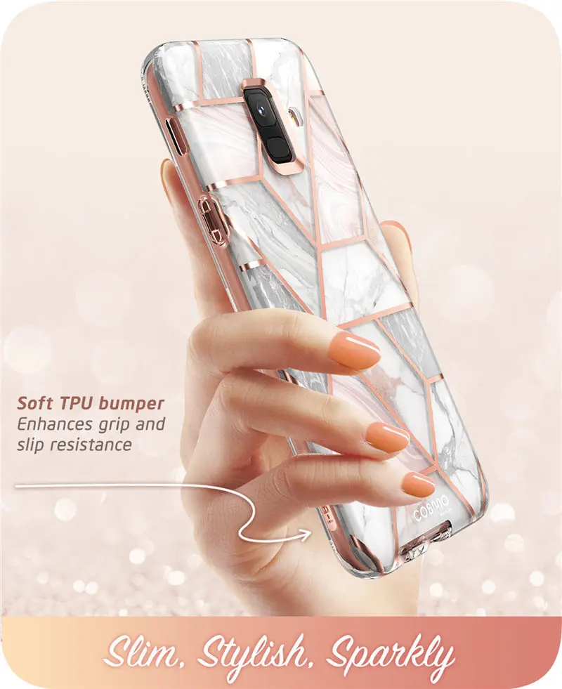 Чехол для samsung Galaxy A6() i-Blason Cosmo Full-блеск для тела мраморный бампер чехол со встроенным протектором экрана