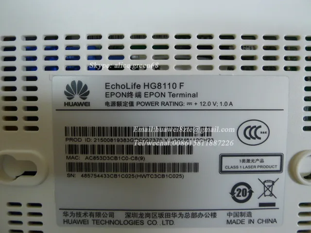 Оригинальный HG8110F EPON ONU с 1 * LAN + порт для телефона английская версия H.248 или
