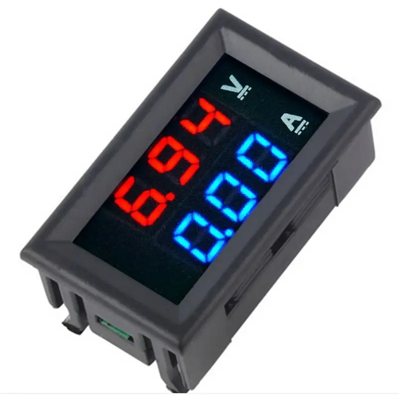 Digital Voltage Meter Dc100V 10A Voltmeter Ammeter Blue+Red Led Amp Dual | Инструменты