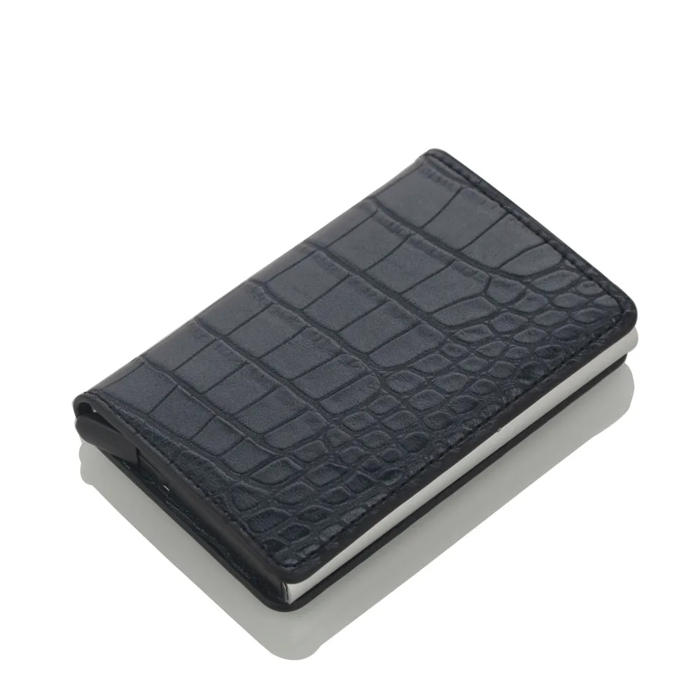 Новый Кошелек для карт мужская мода держатель кредитных блокировка Rfid кошелек