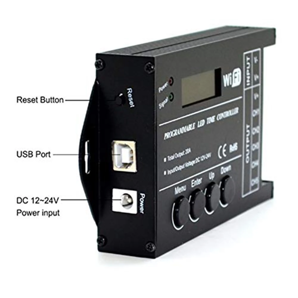 TC420 TC421 TC423 Модернизированный Светодиодный время WI-FI plc программируемый контроллер DC12V/24 V 5 канал Выход для Светодиодный полосные осветители для аквариумов