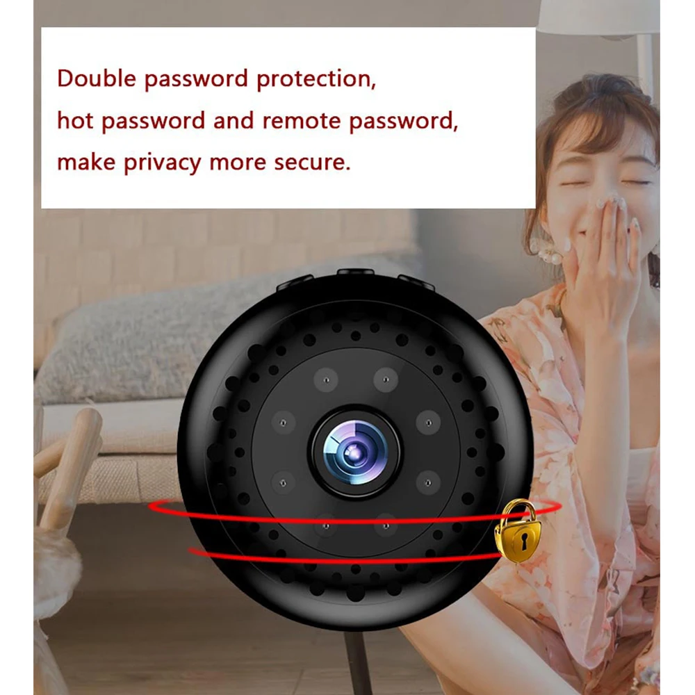 Мини Wi Fi камера ip 1080P 2MP наблюдения 170 градусов широкоугольный скрытый эндоскоп