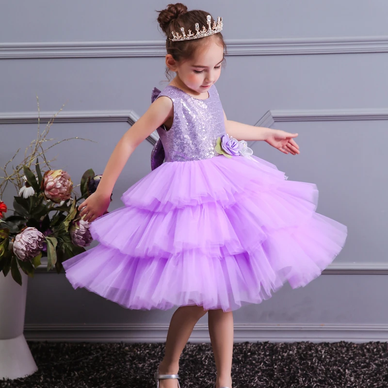 2020 Summer Girls Dress Elegant Party Wedding Kids Dresses For Clothes Children Clothing Princess 2 3 8 6 10 12 Year | Детская одежда и