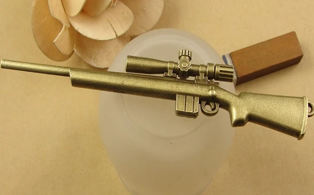 

A3467 Free Shipping! 5 pcs/bag size 106*22mm " sniper rifle " Bronze color pendant Fashion Jewelry accessories