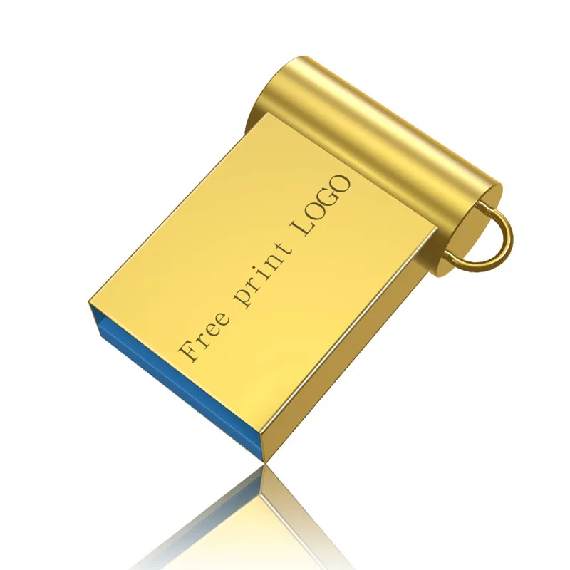 USB2.0 Водонепроницаемый супер мини металлический usb флеш-накопитель 2,0, 128 ГБ, 64 ГБ, 32 ГБ, 16 ГБ, 8 ГБ, 4 Гб, портативный флеш-накопитель, флеш-диск, бесплатный логотип - Цвет: USB2.0