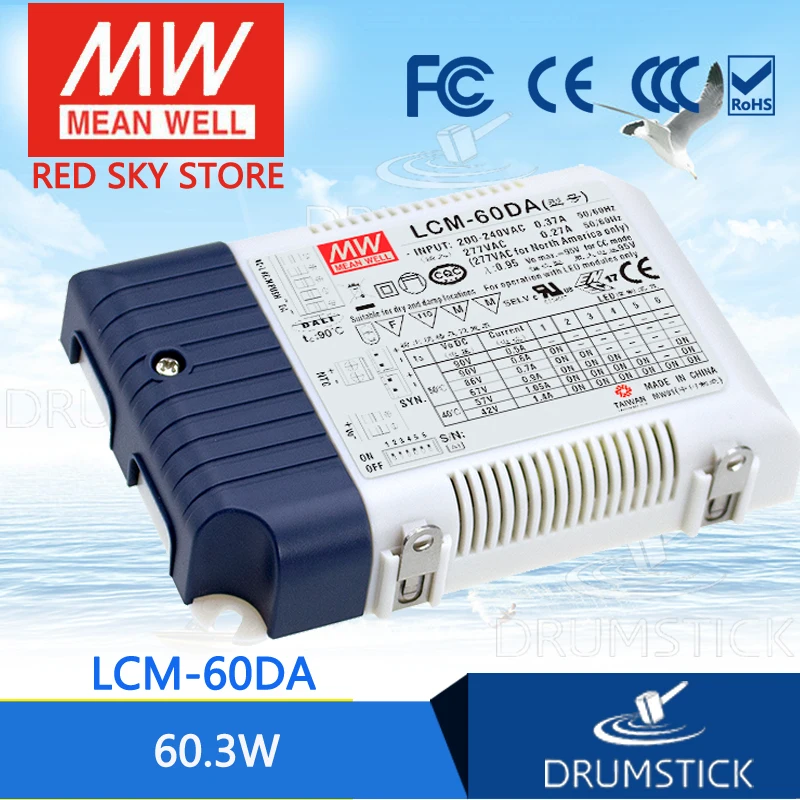 Meanwell LCM-60DA 86 V 700mA meanwell 60 3 W многоступенчатый выходной ток Светодиодный источник