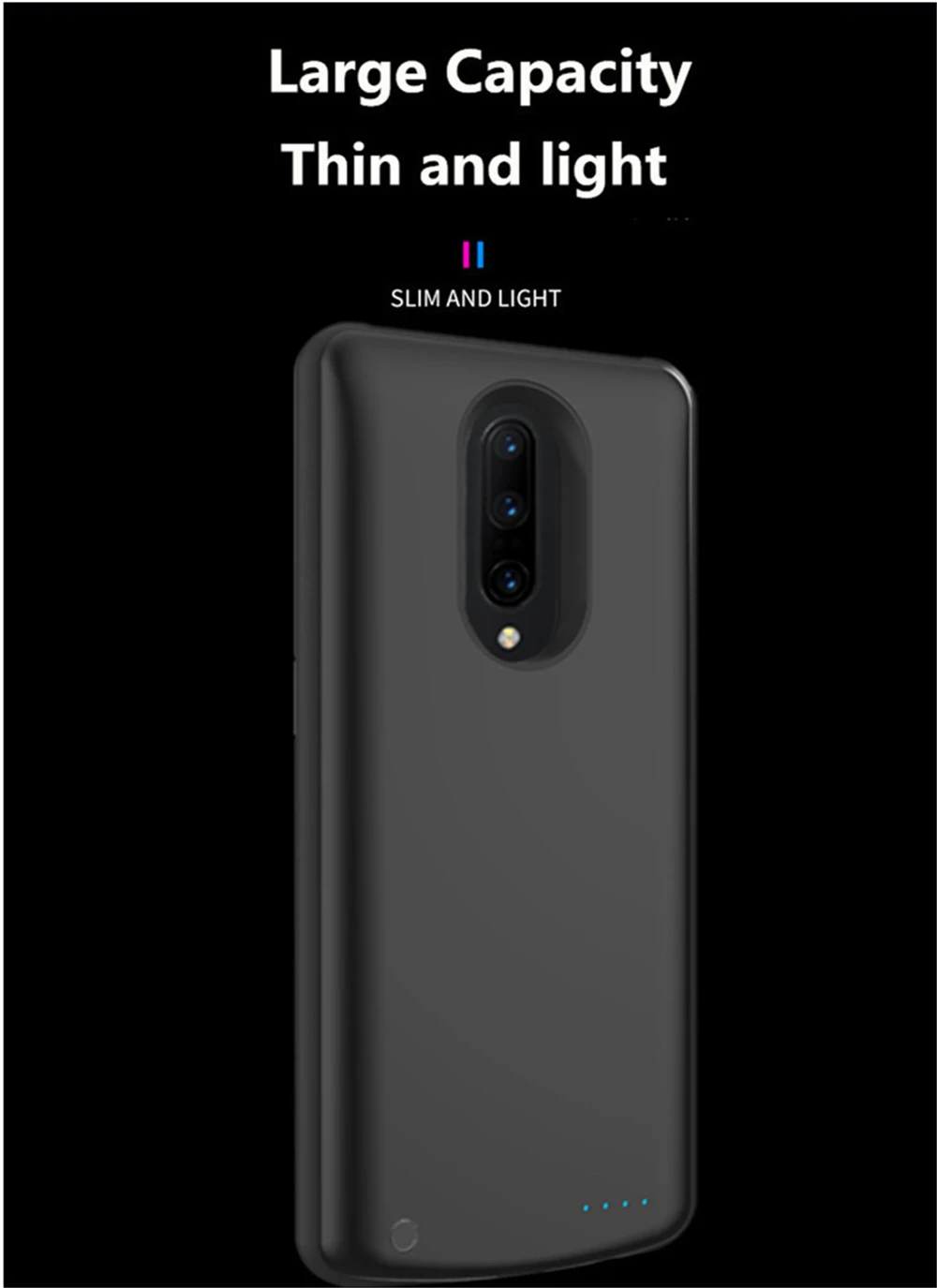 NTSPACE чехол для внешнего зарядного устройства s для Oneplus 7 Pro Чехол для аккумулятора 6500 мАч портативный внешний аккумулятор Противоударная задняя крышка для зарядки