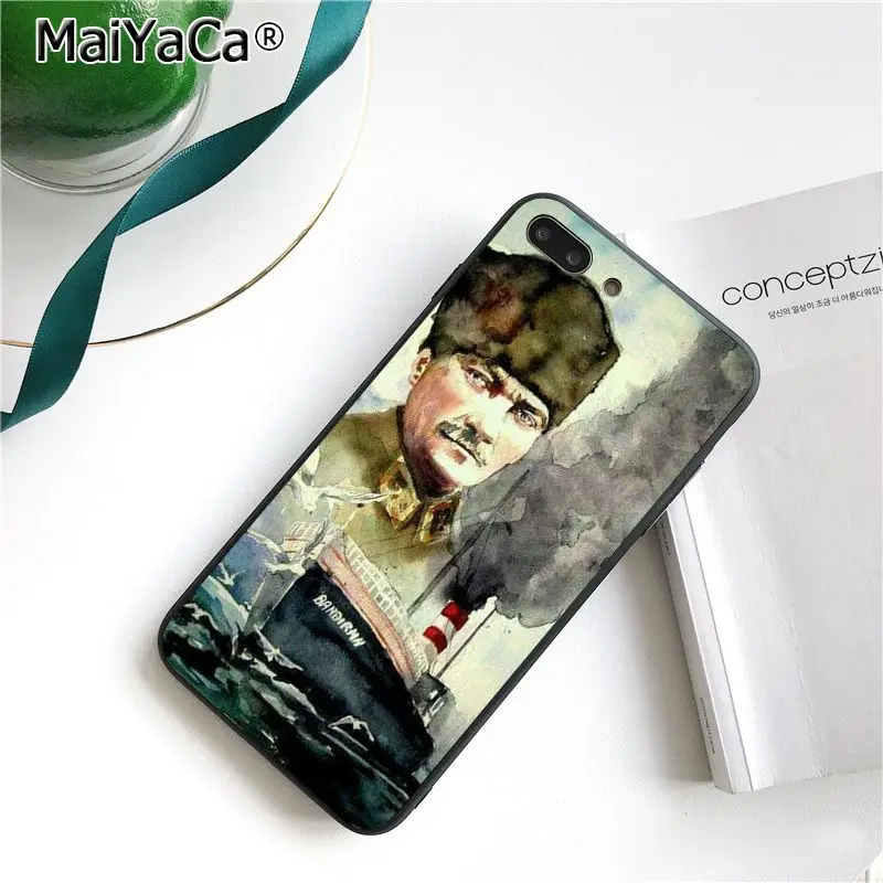 Чехол для телефона MaiYaCa Turkey Mustafa kemale Ataturk для iphone 11 Pro 11Pro MAX 6S 6plus 7 7plus 8 8Plus X Xs MAX 5 5S XR 10