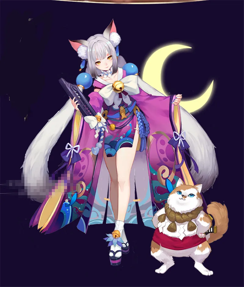 Горячая Распродажа аниме мобильная игра Onmyoji Unawakened Shikigami Косплей Костюм Платье Горячая Распродажа кимоно полный комплект