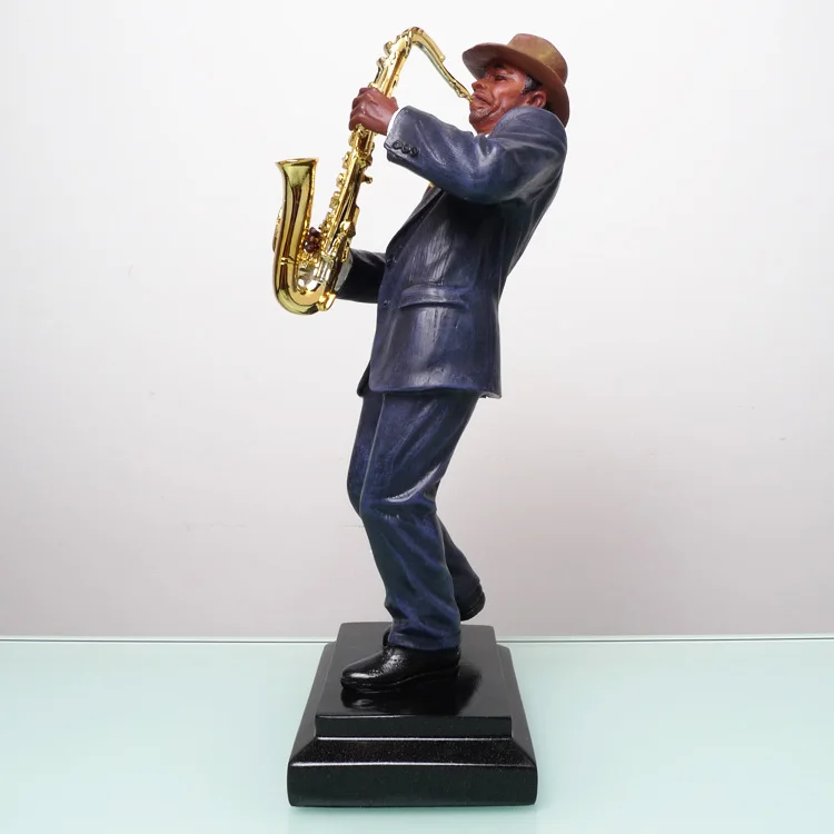 Бесплатная доставка статуэтка проигрывателя Sax бюста музыканта из смолы