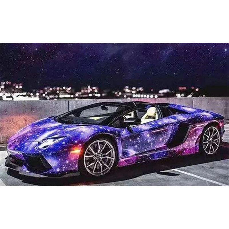 YIKEE diamond painting A sports car embroidery diy children K713 | Дом и сад