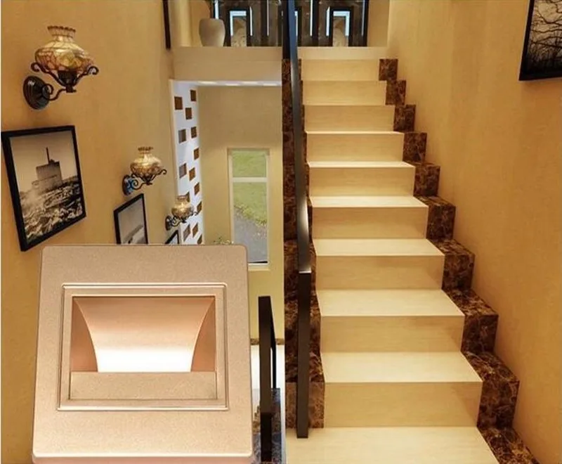 Квадратный светодиодный встраиваемый светильник настенный декоративный COB