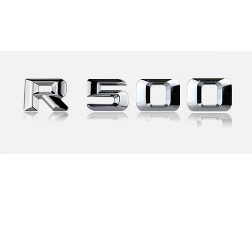 Хромированная надпись R 500 для багажника автомобиля значок с надписями эмблема