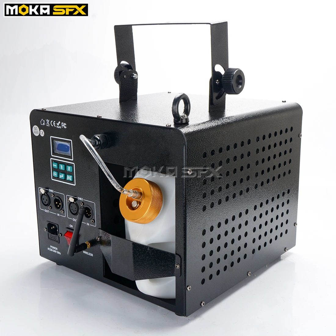 США склад 1000 Вт туман дымка машина Fogger сцена DMX 512 пульт дистанционного управления