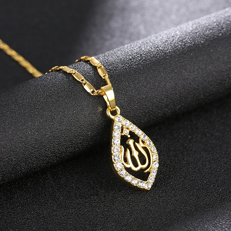 Золотой крест кулон ожерелье для женщин мужчин ювелирные изделия Средний