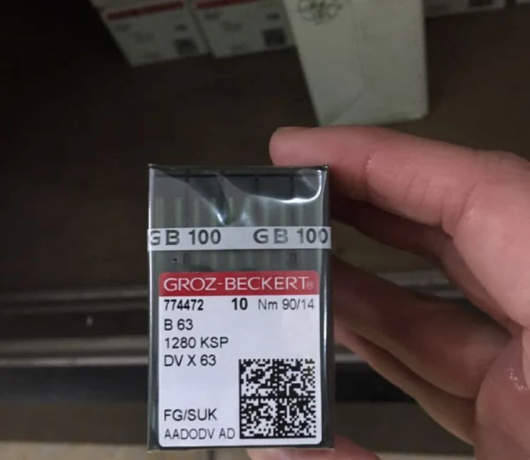 GROZ BECKERT иглы для промышленных швейных машин Interlock B 63/DVx63 1280 KSP 20 игл (2 упаковки)/Лот
