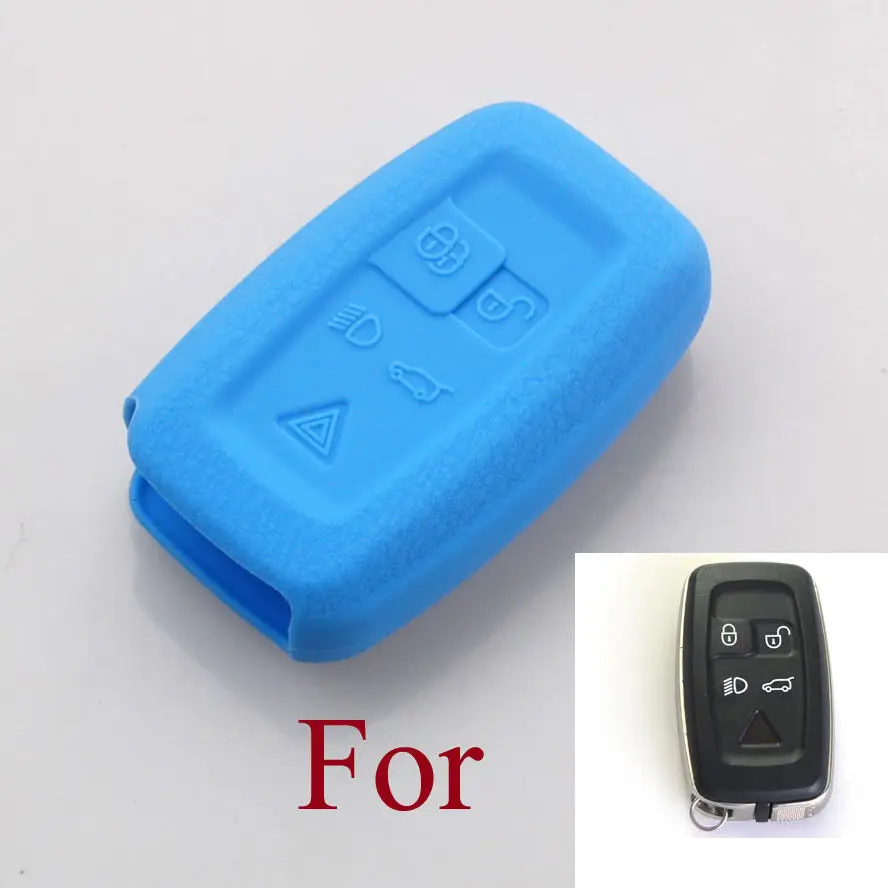 Кожаный силиконовый чехол для ключа автомобиля держатель LR4 Range Rover смарт-чехол