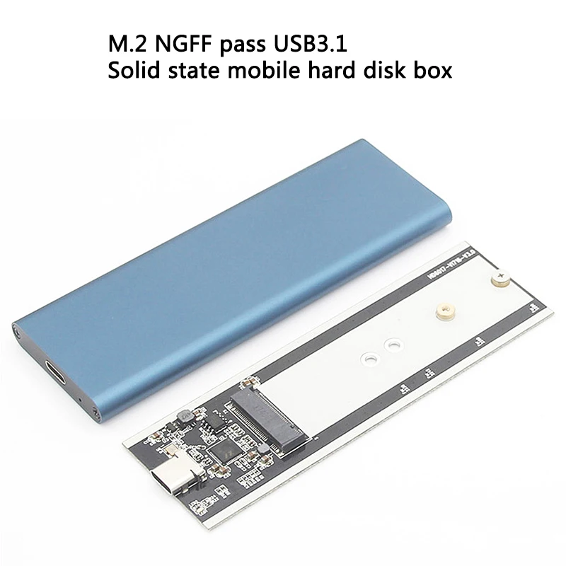 1 шт. M.2 NGFF SATA SSD 10 Гбит/с для USB 3,1 type-C конвертер адаптер чехол для M2 жесткий диск ПК