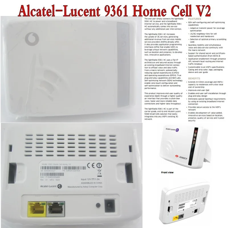 Лот из 5 шт. Vodafone что сигнала V3 Alcatel Lucent 9361 Главная сотовый усилитель
