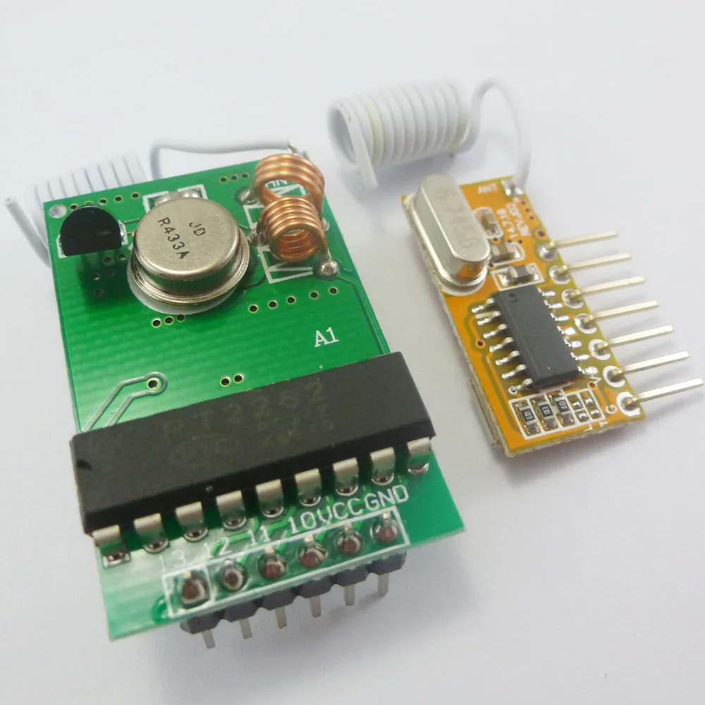 433 МГц PT2262 кодировщик для Arduino декодер RF передатчик приемник комплект связи|encoder