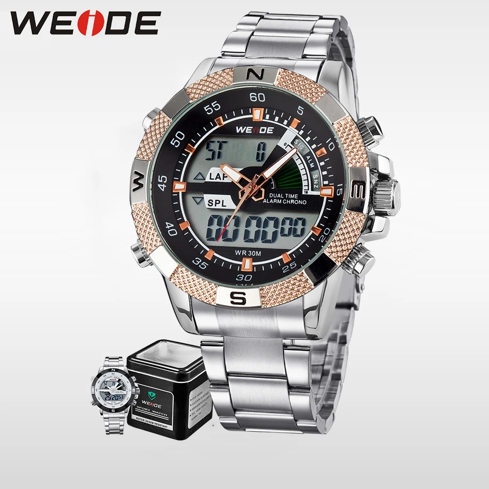 WEIDE повседневные Оригинальные Роскошные водонепроницаемые мужские спортивные