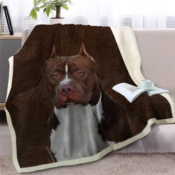 BlessLiving Beagle Sherpa Blanket for Bed Brown Dog Print Throw Blanket for Adult 3D Animal Soft Plush Bedspreads 150x200cm 4