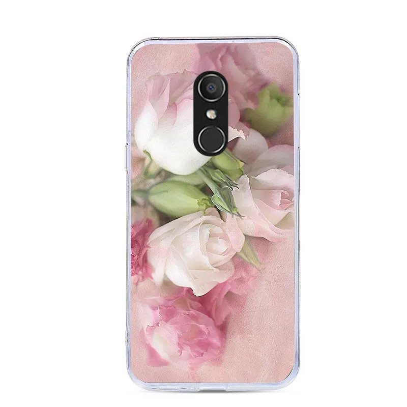 Прозрачный чехол J &amp R для Alcatel 1X/1C/3/3C/3В/3X мягкий силиконовый с красочным принтом