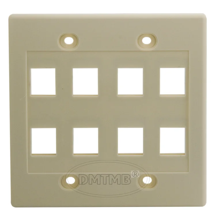 

8 портов настенная плита keystone 120X120 мм светильник ким миндальным цветом