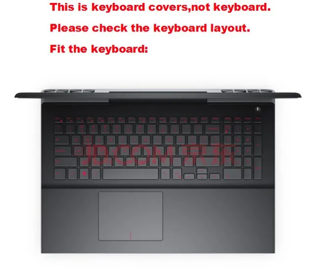 Прозрачный защитный чехол для клавиатуры ноутбука из ТПУ 2016 выпуска DELL 7566 i7566 7567