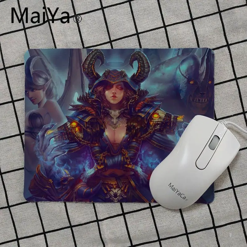 Maiya новые коврики для компьютерной игровой мыши с принтом Warcraft Гладкий коврик для письма настольные компьютеры коврик для игровой мыши - Цвет: No Lock Edge25x29cm